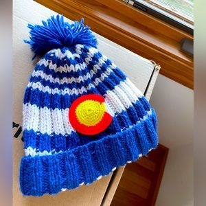 Hand knit Colorado Beanie